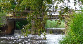 Wümmewehr und Wasserwanderrastplatz in Ahausen