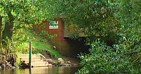 Kanueinstieg am rand der Vareler Heide